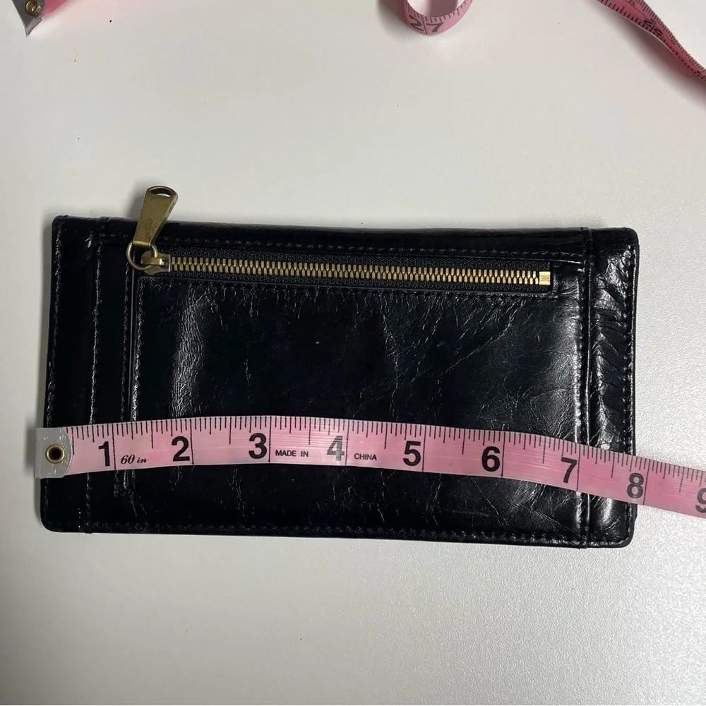 EUC black patent hobo wallet - Picture 4 of 5